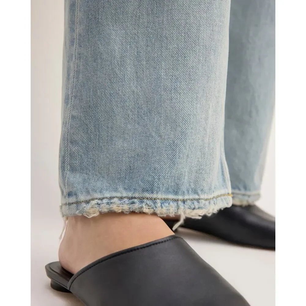 NWT EVERLANE The Cheeky Straight Jean Size 26 Weathered Beach - Picture 2 of 10